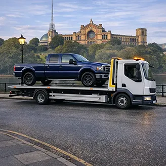 Ford pickup recovery near Alexandra Palace, serving M25 motorway and North London